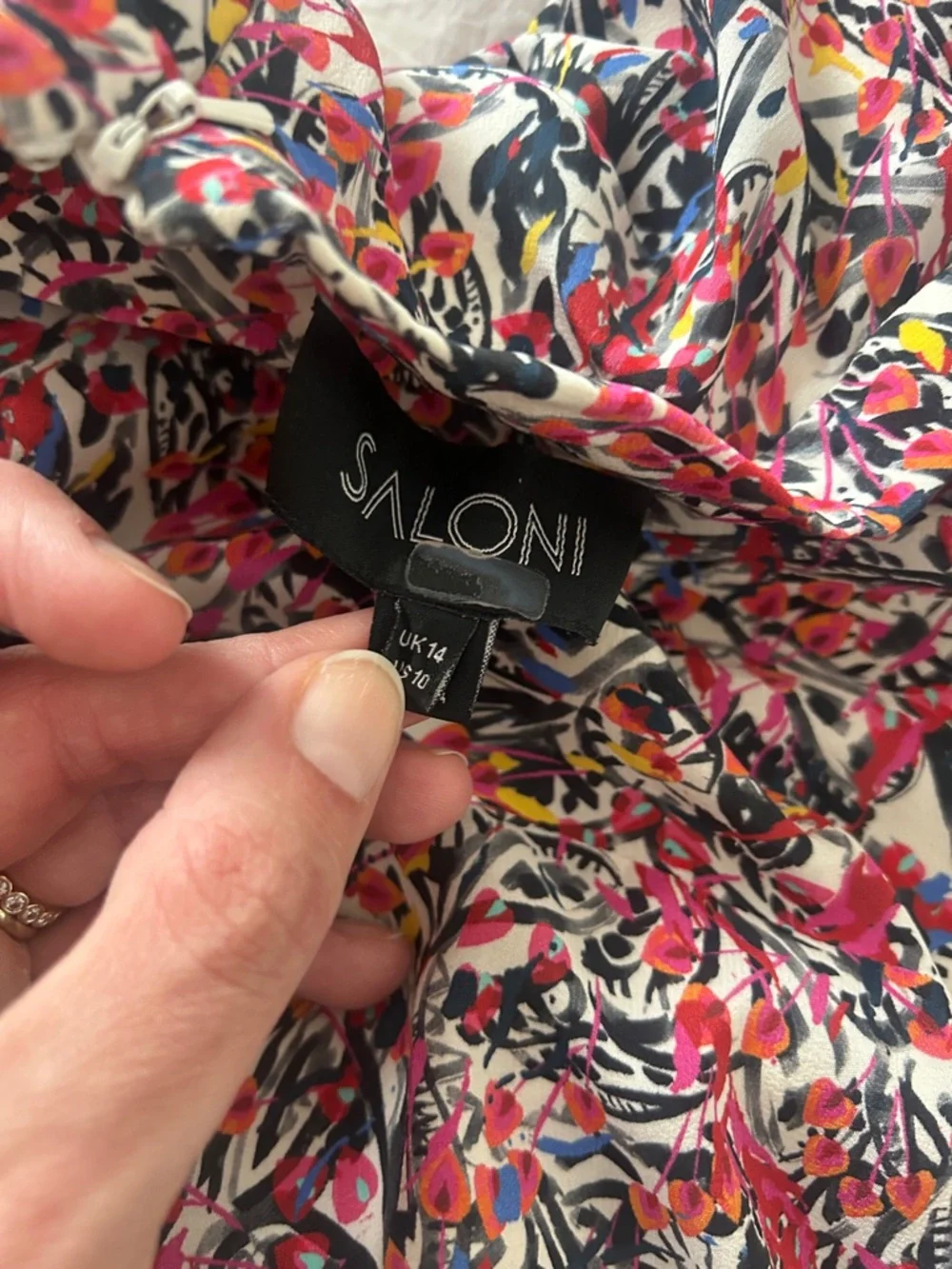 SALONI Pink Multi-Print Circle Skirt - Picture 2 of 3